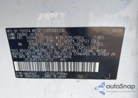 2010 Scion Xb from USA, damaged, VIN JTLZE4FE7A1106724